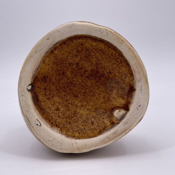 Brown Ceramic Mexican 6" Tequila Decanter Man Sitting Smiling Decorative Glazed - Picture 5 of 12